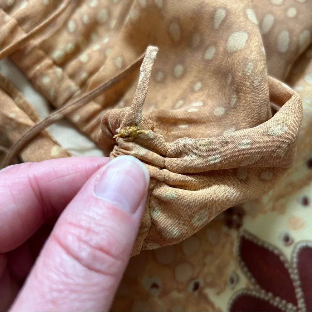 J Jill Faux Wrap Maxi Skirt Size 12 Moroccan Style Print Fall Autumn Holiday - Picture 10 of 12